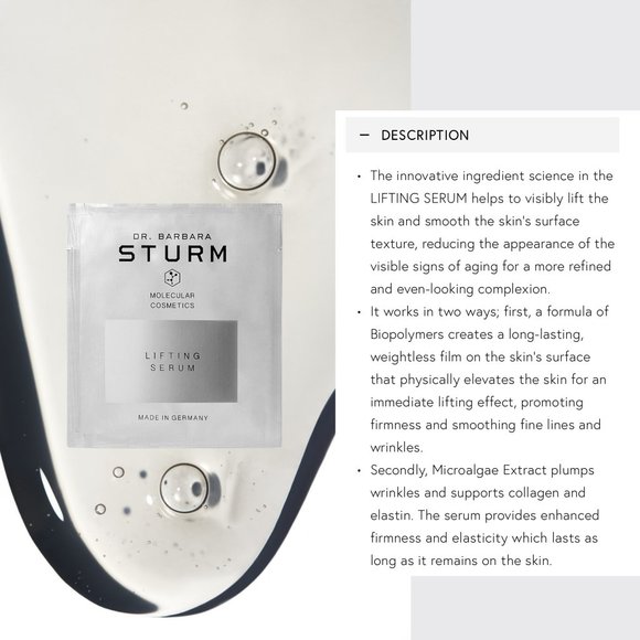 Dr. Barbara Sturm Skincare Face Lifting Serum Sachets Bundle Set of 10 - Picture 11 of 13